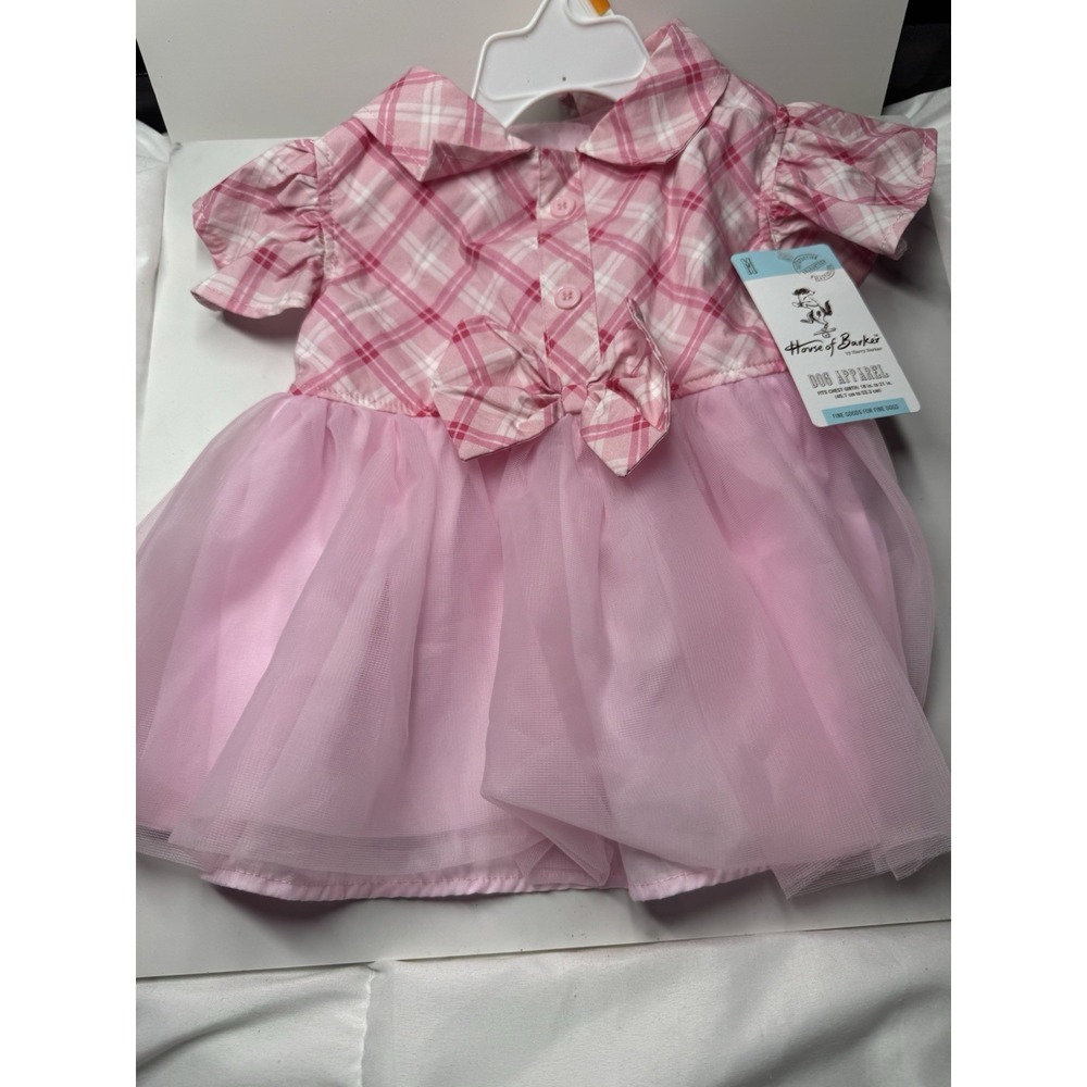House of Barker by Harry Barker Pink Plaid Dog Apparel Medium